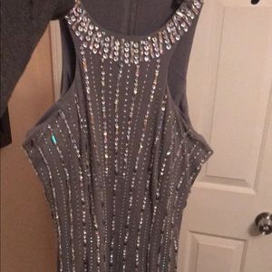 Long maid fitting prom dress